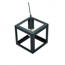 Lampa wisząca il mio SWEDEN P140235-1 1XE27 kwadratowa czarna - POLUX