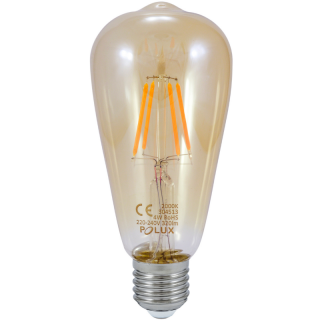 Żarówka dekoracyjna LED FILAMENT Vintage Amber ST64E27AM-4EWW 4,0W 2000K 350lm - POLUX