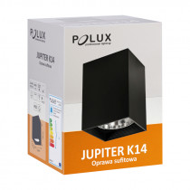 Oprawa natynkowa DOWNLIGHT Jupiter K14 MD-4016 E27 IP20 136X190MM metalowa kwadratowa czarna - POLUX n/z