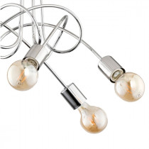 Lampa sufitowa żyrandol Tango Chrome 5xE27 chrom śr. 50cm - ALFA SOSNOWSCY