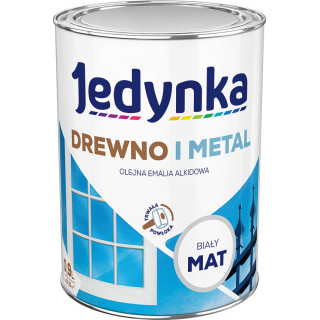 Jedynka Drewno i Metal Mat - Emalia alkidowa olejna 0,9l - kolor do...