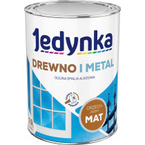Jedynka Drewno i Metal Mat - Emalia alkidowa olejna 0,9l - kolor do wyboru