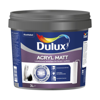 Dulux Acryl Matt 3l – farba do ścian i sufitów