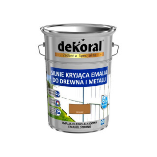 Emalia ftalowa Emakol Strong orzech jasny 5l - DEKORAL