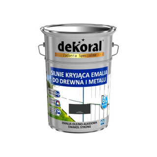 Emalia ftalowa Emakol Strong czarny 5l - DEKORAL