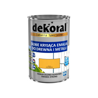 Emalia ftalowa Emakol Strong żółty 0,9l - DEKORAL