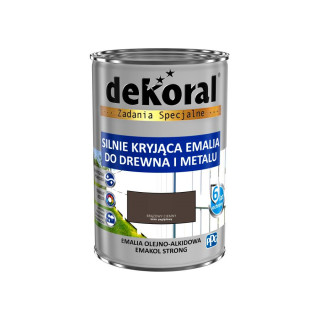 Emalia ftalowa Emakol Strong brązowy ciemny 0,9l - DEKORAL