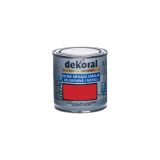 Emalia ftalowa Emakol Strong czerwony karminowy matowy 0,2l - DEKORAL