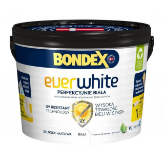 Farba lateksowa biała 9l Ever White Bondex