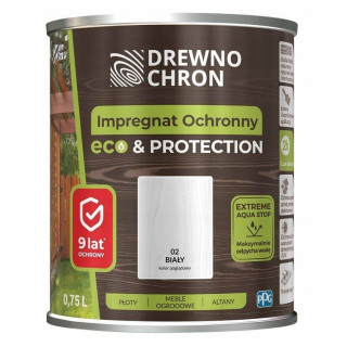 Impregnat Ochronny Eco&Protection Biały 0.75L Drewnochron