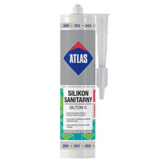Atlas Silikon Sanitarny 0,28L 202 POPIELATY