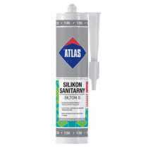 Atlas Silikon Sanitarny 0,28L 136 SREBRNY