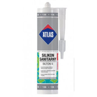 Atlas Silikon Sanitarny 0,28L 211 CEMENTOWY