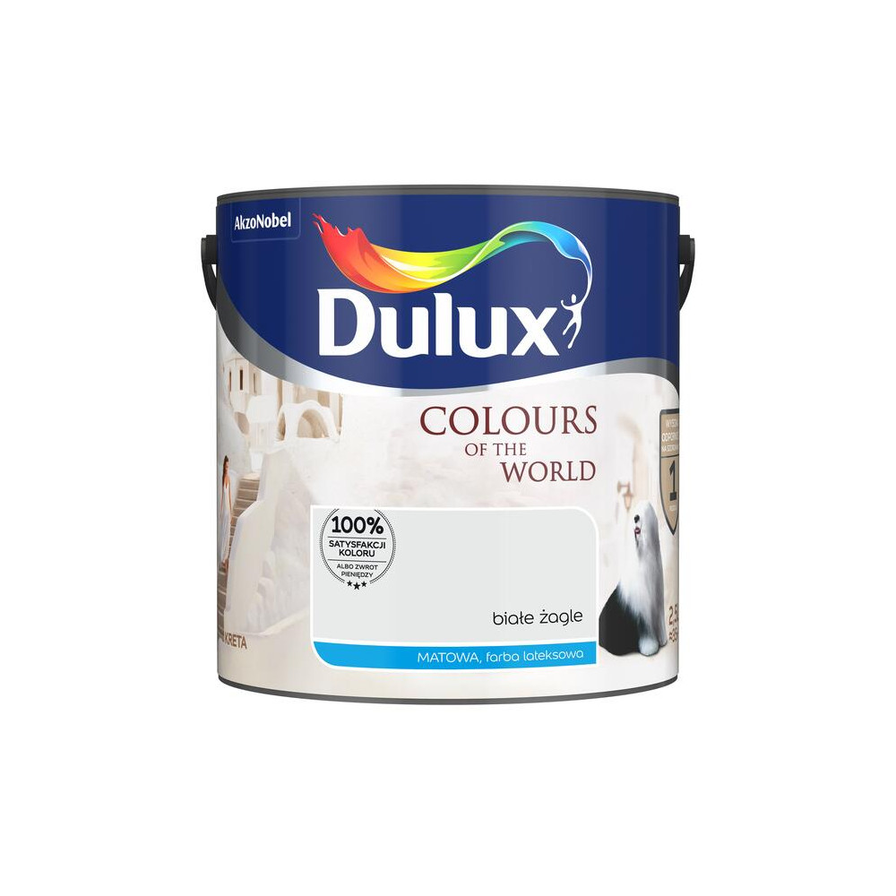 FARBA OD WNĘTRZ DULUX KŚ 2,5L BIAŁE ŻAGLE