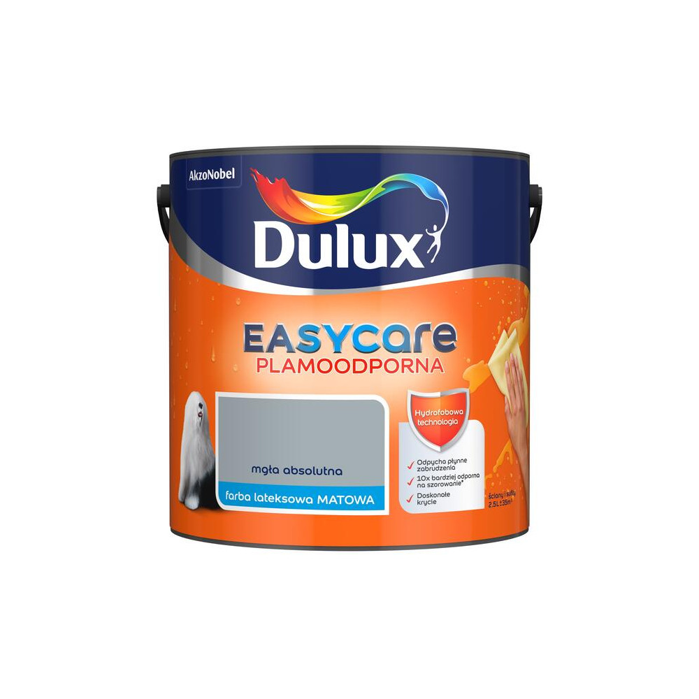 FARBA DULUX EASY CARE 2,5L MGŁA ABSOLUTNA
