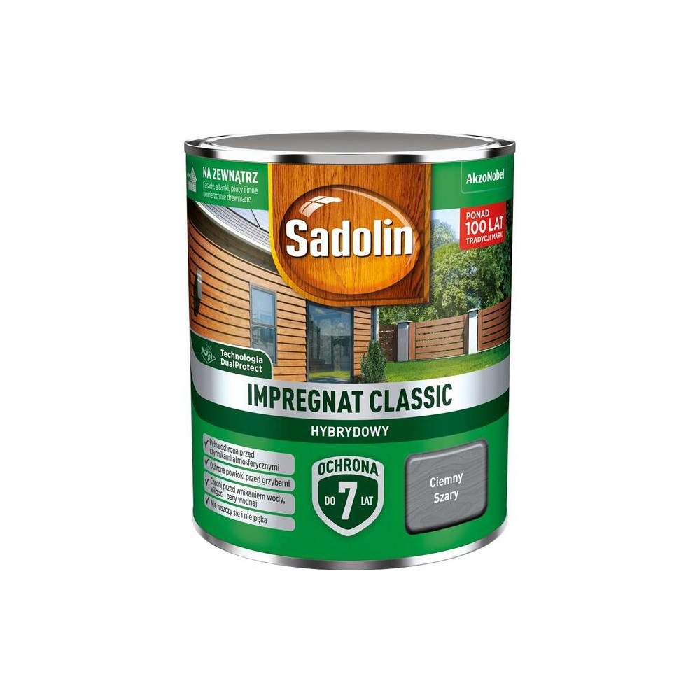 IMPREGNAT SADOLIN CL. HYBRYDOWY 0,75L SZARY CIEMNY