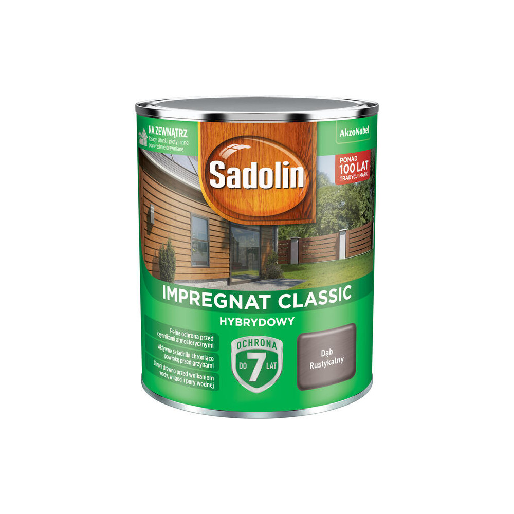 IMPREGNAT SADOLIN CL. HYBRYDOWY 0,75L DĄB RUSTYKALNY