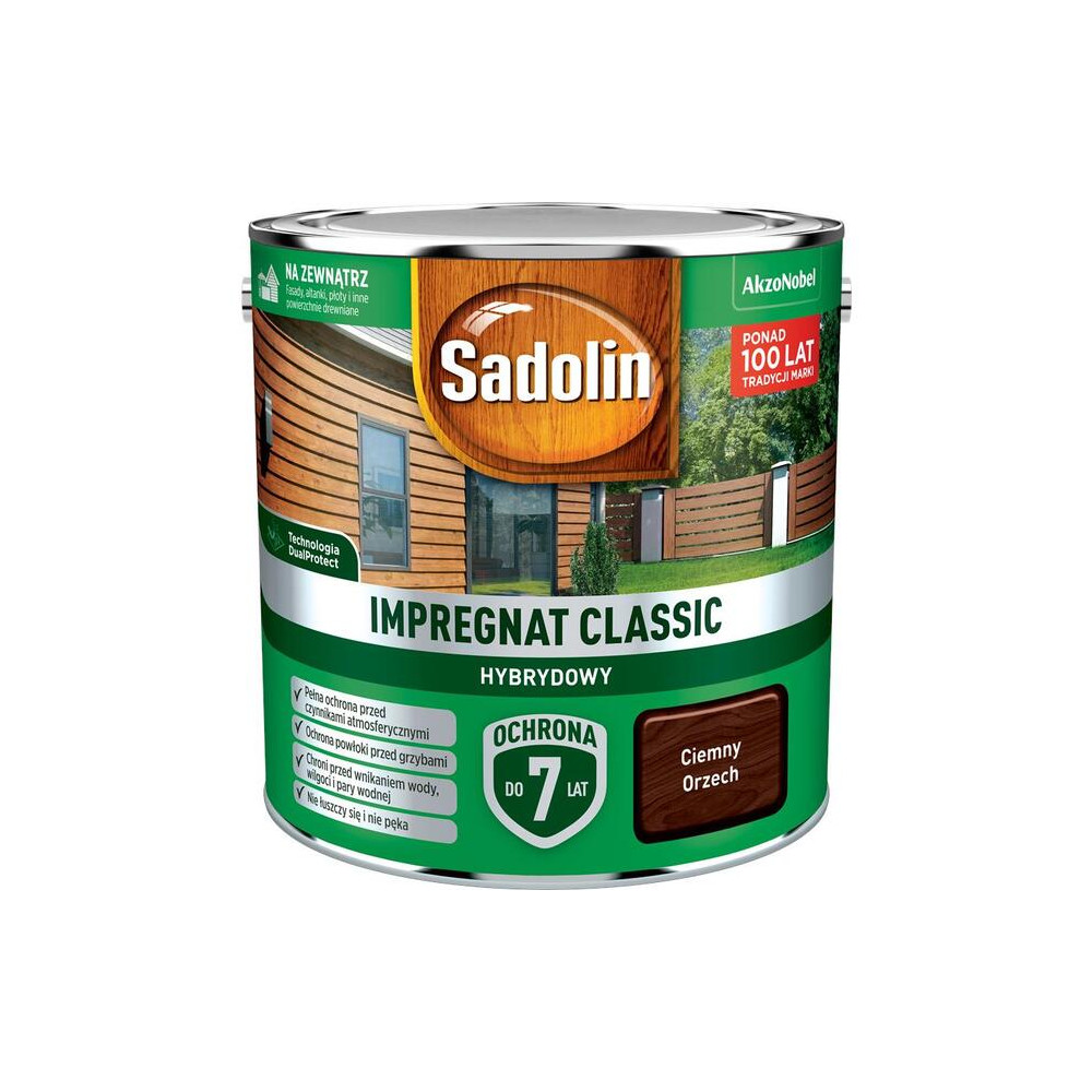 IMPREGNAT SADOLIN CL. HYBRYDOWY 2,5L ORZECH CIEMNY