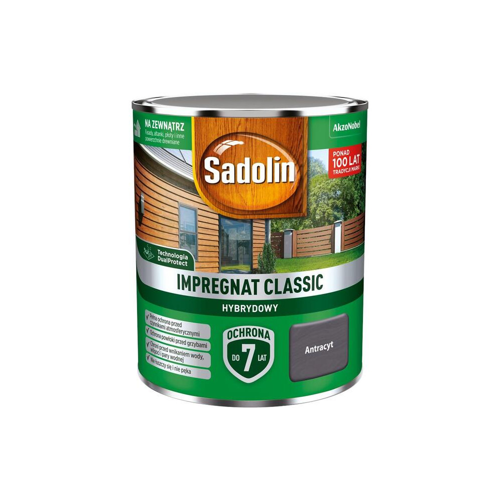 IMPREGNAT SADOLIN CL. HYBRYDOWY 4,5L ANTRACYT