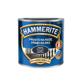 FARBA DO METALU HAMMERITE POŁ. 0,25L GRAFITOWY