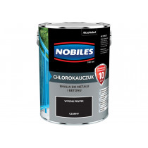 FARBA NOBILES CHLOROKAUCZUKOWA  5L CZARNY