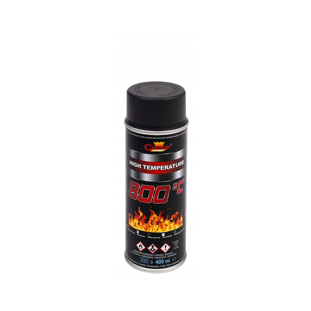 LAKIER SPRAY ŻAROODPORNY 400ML CZARNY