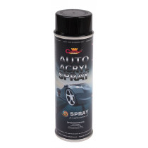 LAKIER SPRAY AUTO ACRYL 500ML CZARNY POŁYSK