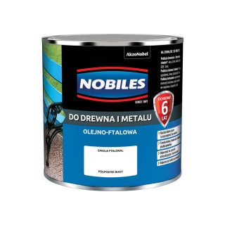 FARBA DO DREWNA I METALU NOBILES FTALONAL  0,25L BIAŁY