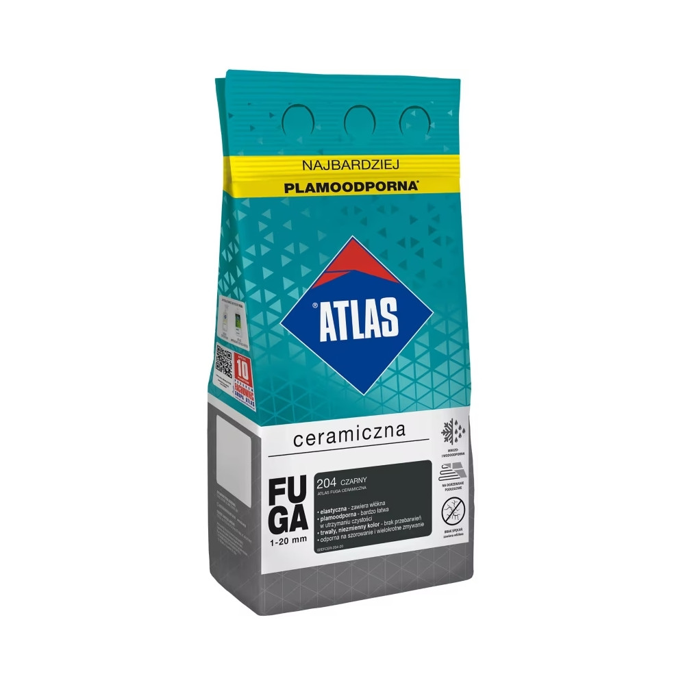 ATLAS FUGA CERAMICZNA CZARNY ALUBAG 5KG