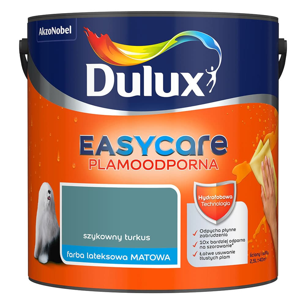 FARBA DULUX EASY CARE 2,5L SZYKOWNY TURKUS