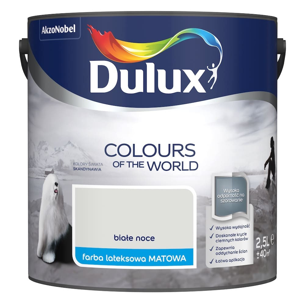 FARBA DULUX KŚ 2,5L BIAŁE NOCE