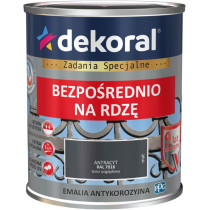 DEKORAL EMALIA ANTYKOROZYJNA 0,65L ANTRACYT MAT