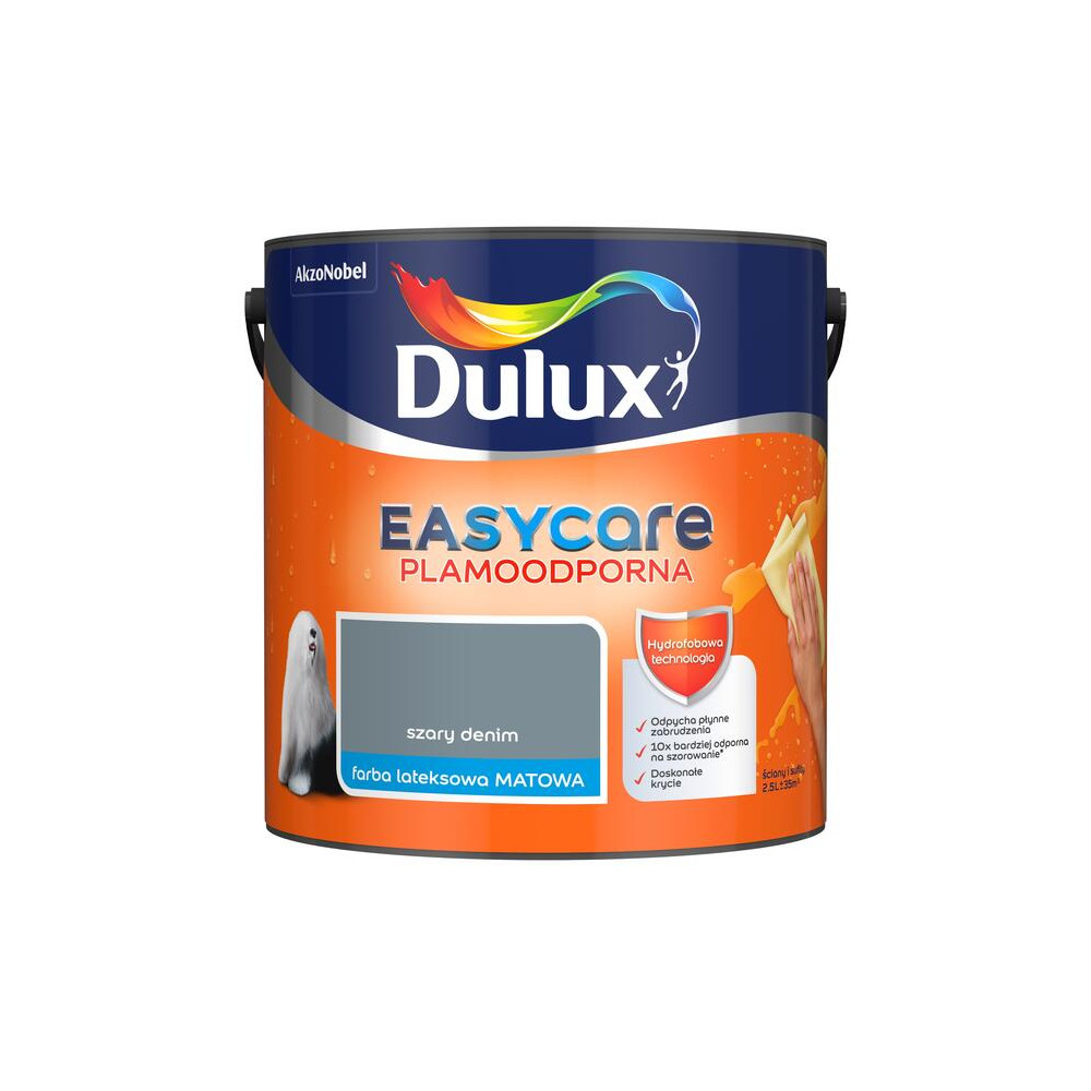 FARBA DULUX EASY CARE 2,5L SZARY DENIM