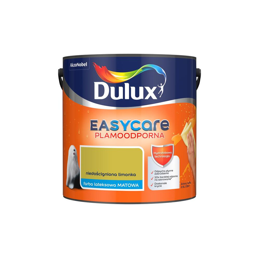 FARBA DULUX EASY CARE 2,5L NIEDOŚCIGNIONA LIMONKA