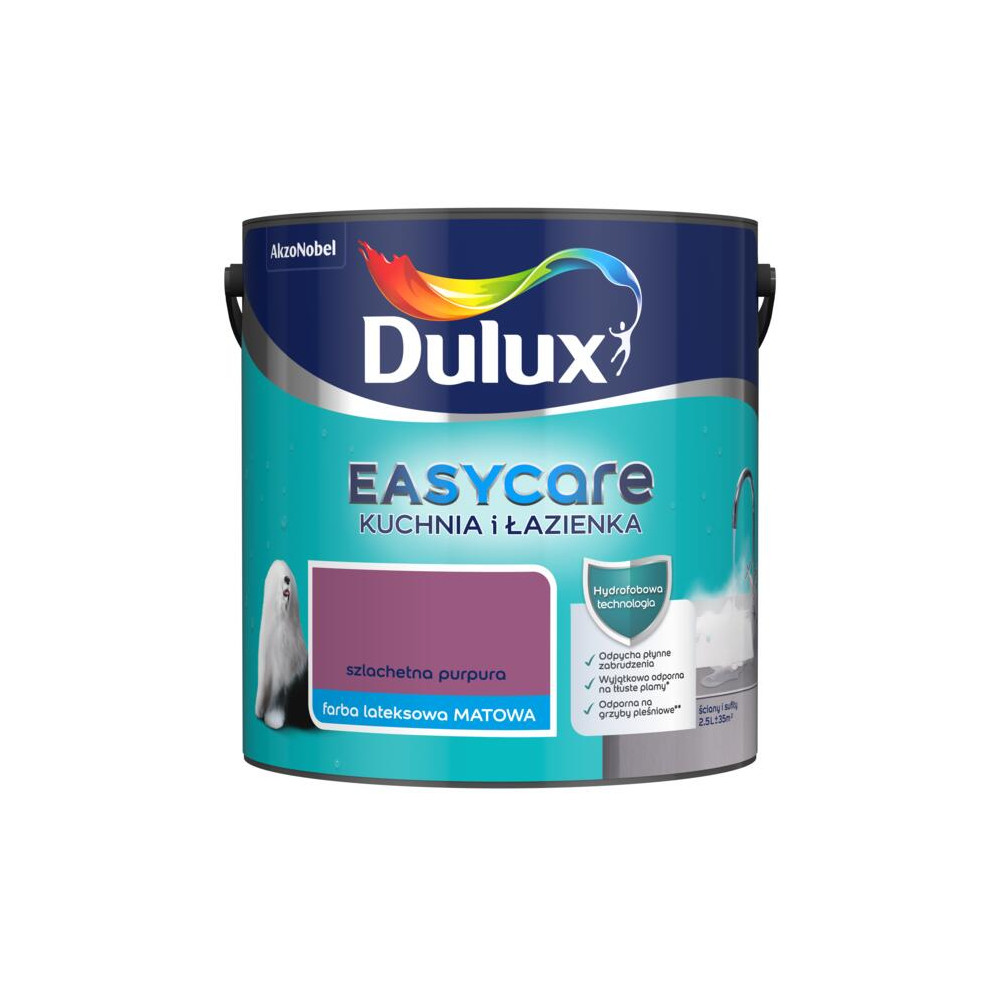 FARBA DULUX EASY CARE K&B 2,5L SZLACHETNA PURPURA MATT