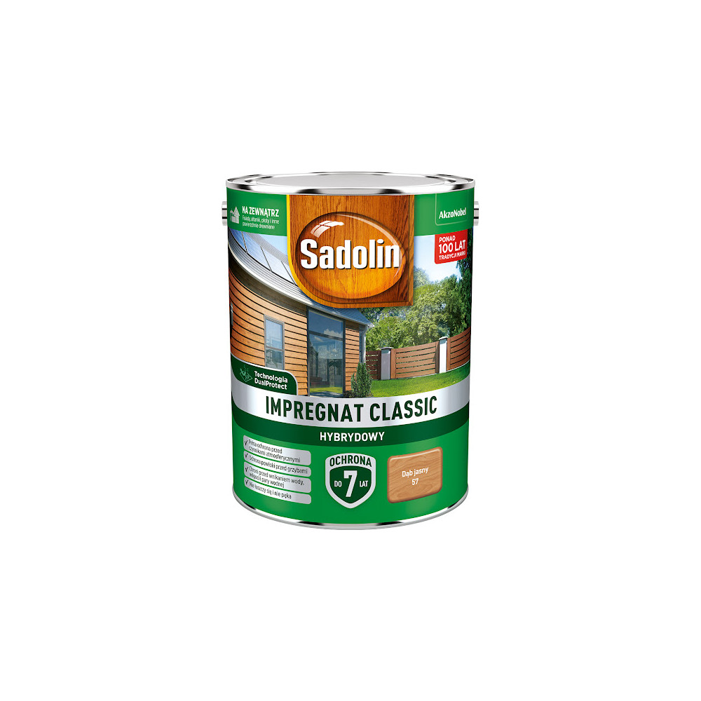 IMPREGNAT SADOLIN CL. HYBRYDOWY 4,5L DĄB JASNY