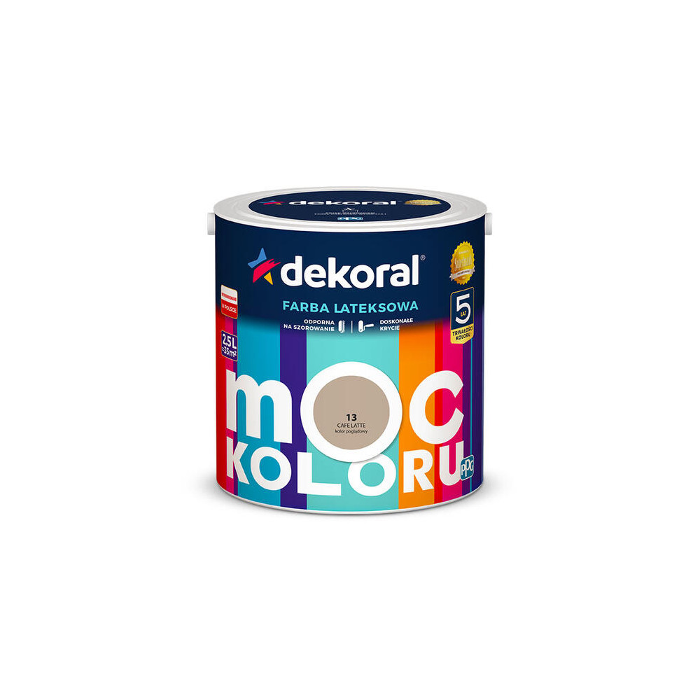 FARBA DEKORAL AKRYLIT W  2,5L CAFFE LATTE