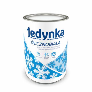 JEDYNKA ŚNIEŻNOBIAŁA EMULSJA  1L BIAŁY