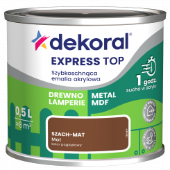 FARBA DEKORAL AKRYLUX  0,5L SZACH-MAT