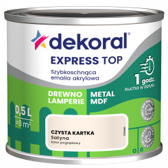 FARBA DEKORAL AKRYLUX  0,5L CZYSTA KARTKA