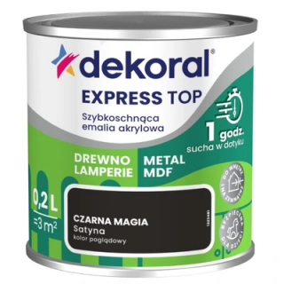 FARBA DEKORAL AKRYLUX  0,5L CZARNA MAGIA