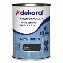 FARBA DO METALU I BETONU CHLOROK. STRONG  0,9L CZARNY