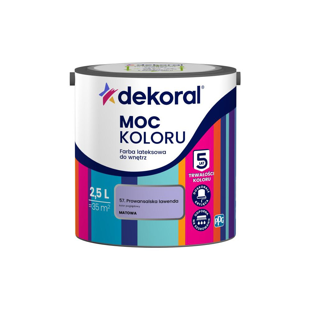 FARBA AKRYLIT W  2,5L PROWANSALSKA LAWENDA