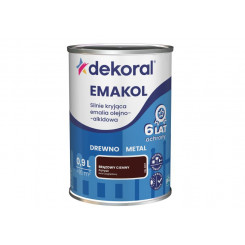 FARBA EMAKOL STRONG  0,9L BRĄZOWY CIEMNY DEKORAL