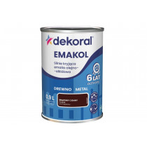 FARBA EMAKOL STRONG  0,9L BRĄZOWY CIEMNY DEKORAL