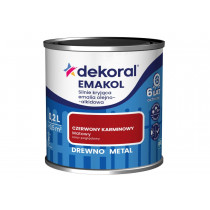 EMAKOL STRONG  0,2L CZERWONY KARMINOWY MAT