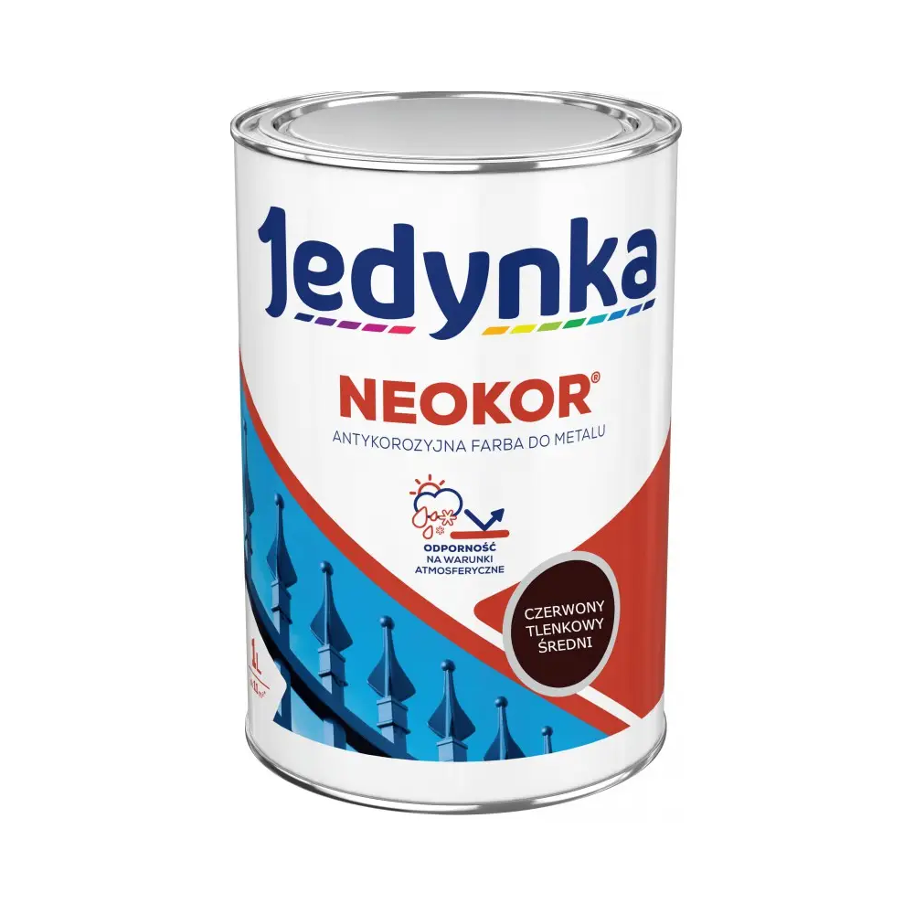 JEDYNKA NEOKOR  1L CZERWONY TLENKOWY ŚREDNI +