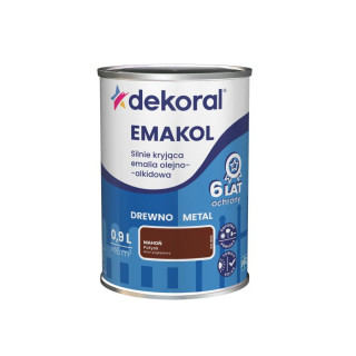 FARBA EMAKOL STRONG  0,9L MAHOŃ DEKORAL