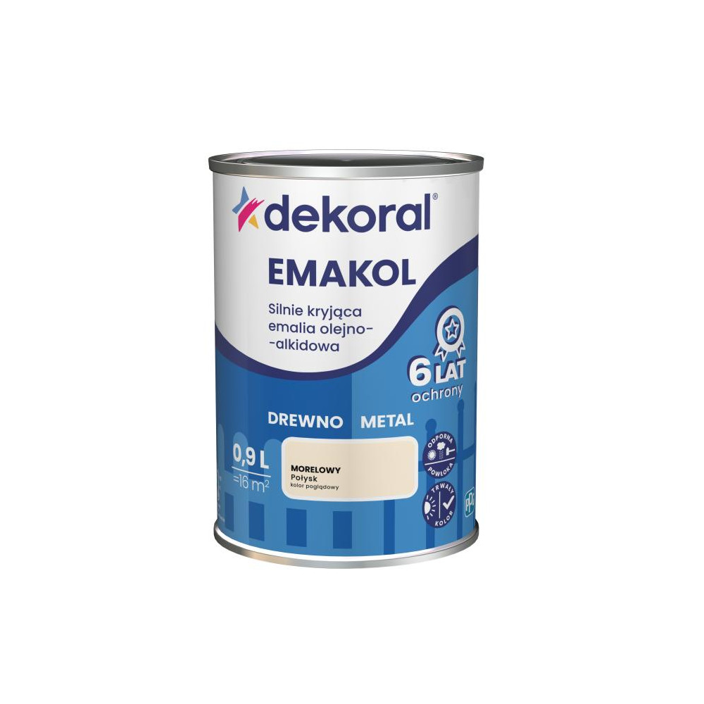 FARBA EMAKOL STRONG  0,9L MORELOWY DEKORAL