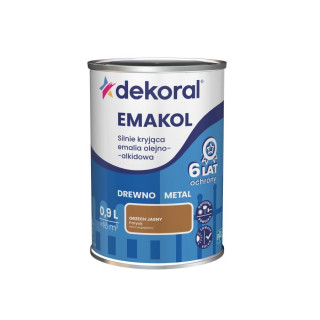 FARBA EMAKOL STRONG  0,9L ORZECH JASNY DEKORAL